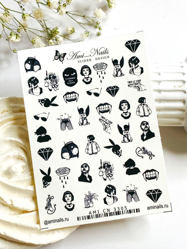 Ami Nails Slider Design 3305