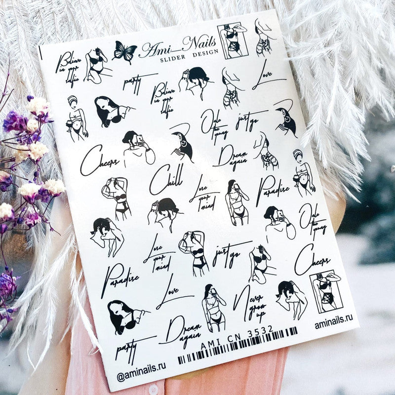 Ami Nails Slider Design CN3532