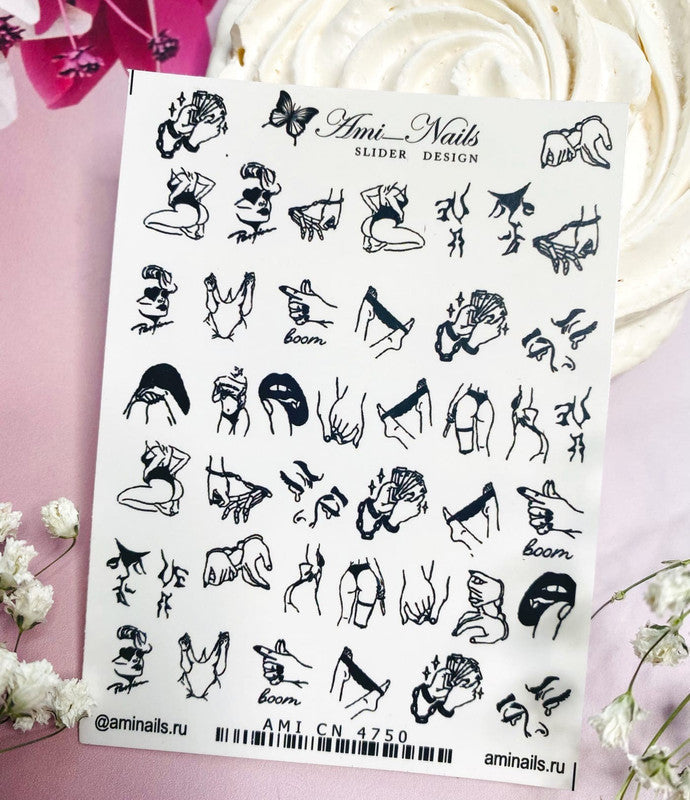 Ami Nails Slider Design 4750