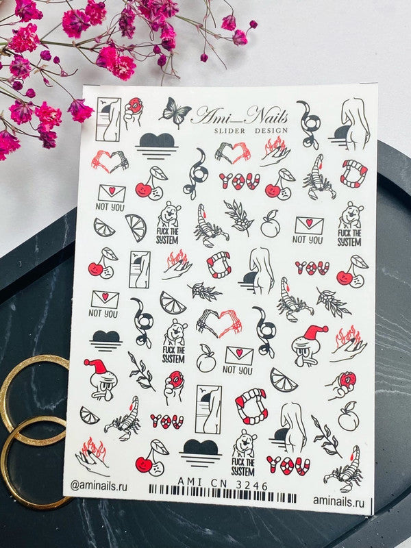 Ami Nails Slider Design 3246