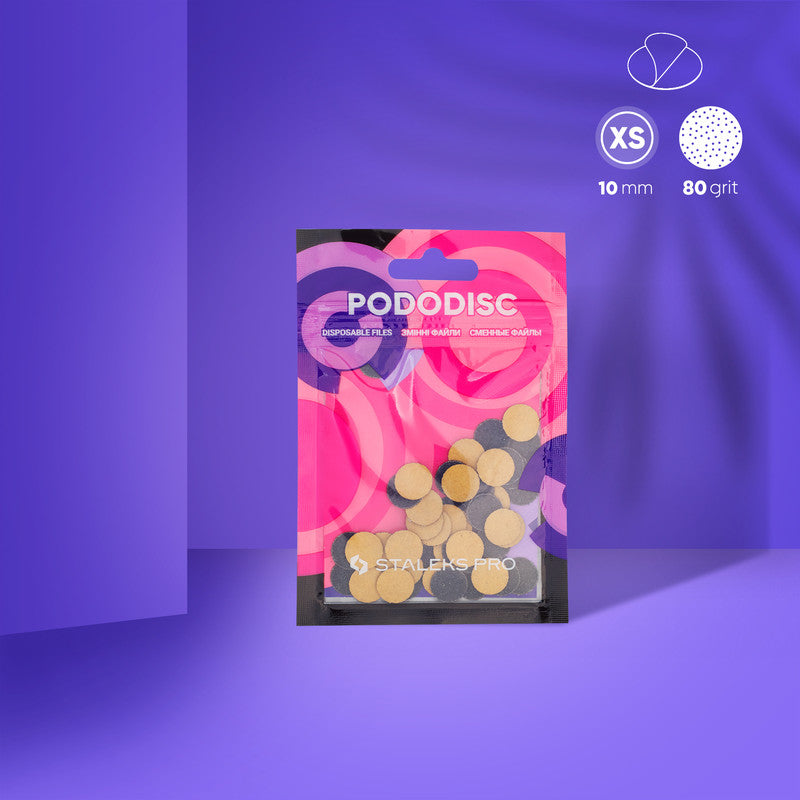 Refill pads for pedicure disc Pododisc Staleks Pro, 80 grit (50 pcs)