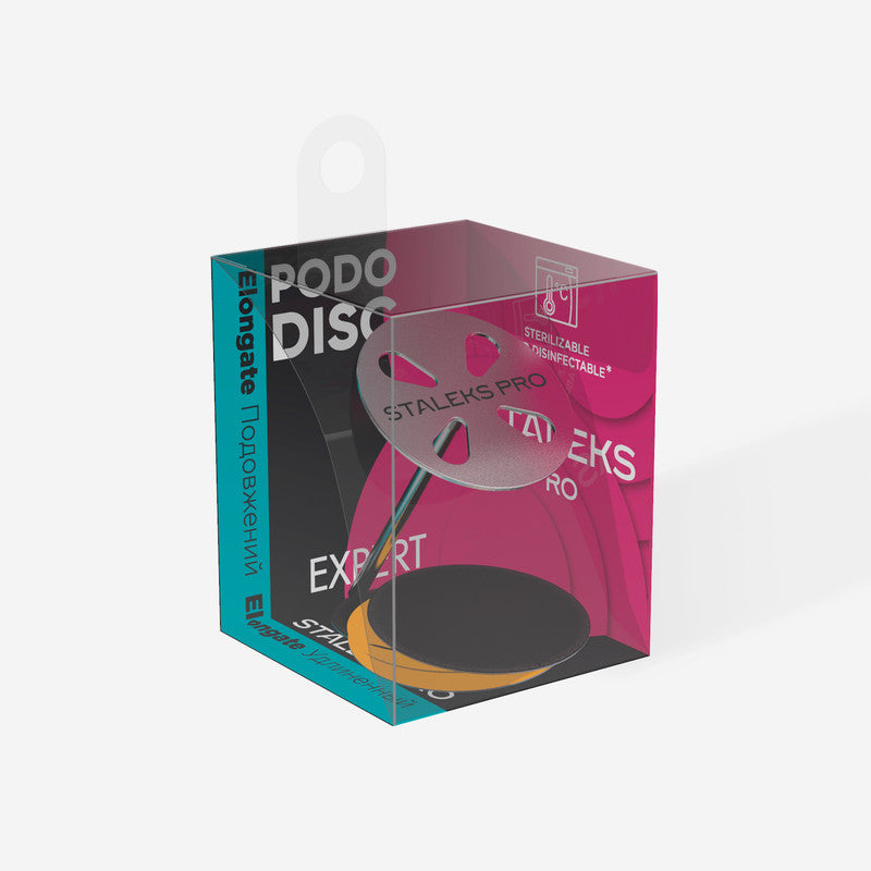 Staleks Pro Expert L 修腳盤加長 Pododisc 配有 180 粒度可互換銼刀 5 件(25 毫米),套裝