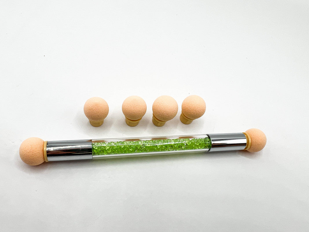 Aeropuffing (brush with rhinestones and 6 nozzles)