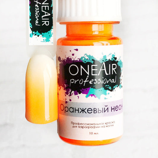 OneAir Airbrush Nail Paint Orange neon