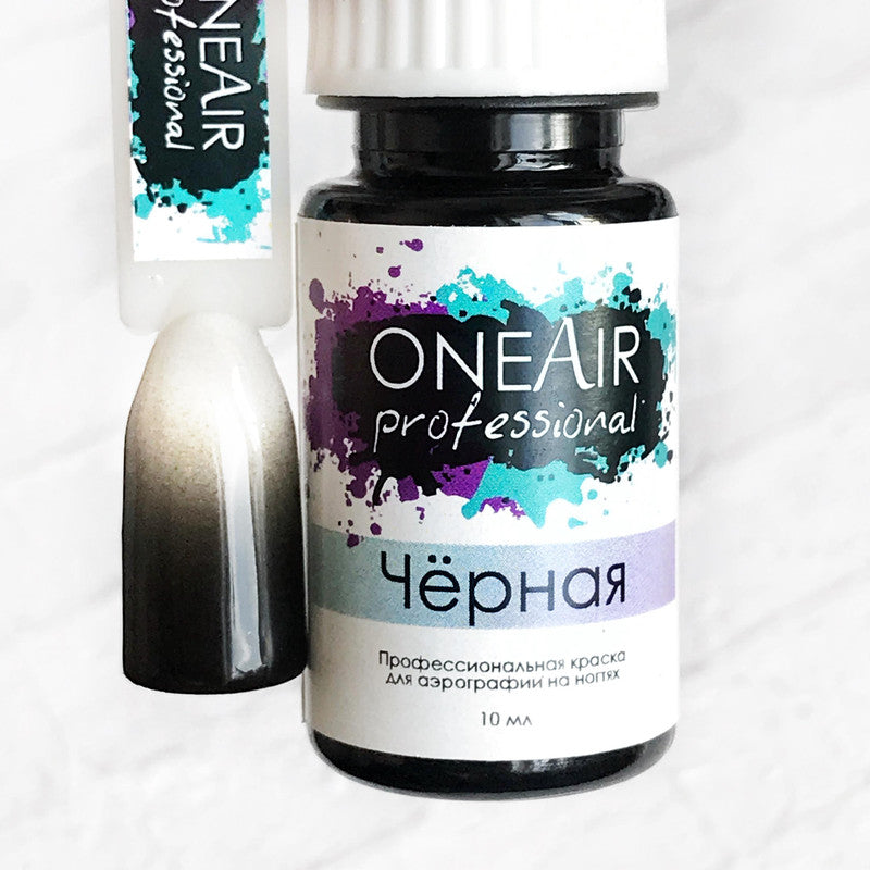 OneAir Airbrush Nail Paint Black