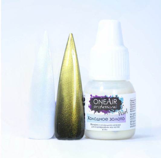 OneAir Airbrush Nail Paint Cold Gold
