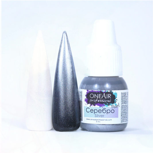 OneAir Airbrush Nail Paint Silver