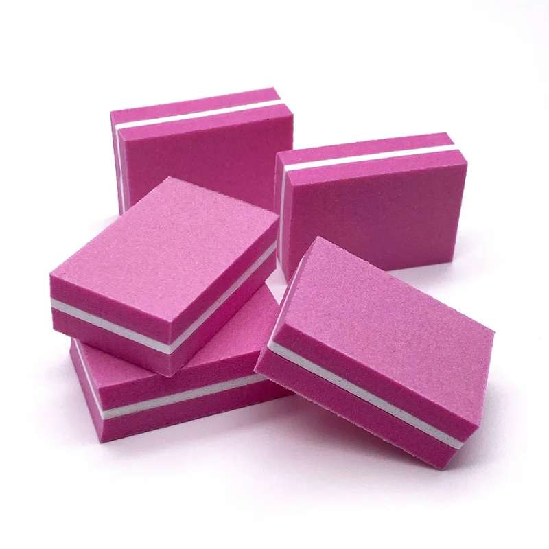 Zoo 1585 Mini Buff (rosa) grano 100/180, juego de 5 piezas