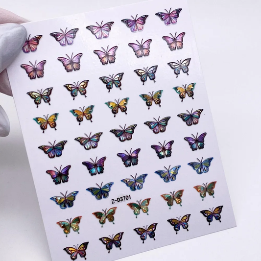 Zoo Stickers 1627 3D Holographic Butterflies