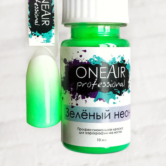 OneAir Airbrush Nail Paint Green neon
